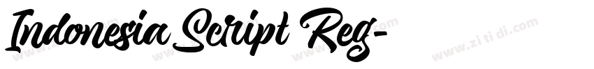 Indonesia Script Reg字体转换